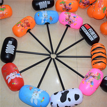 Inflatable hammer hammer hard handle hammer Plastic hammer large inflatable toy cartoon hammer advertising customization