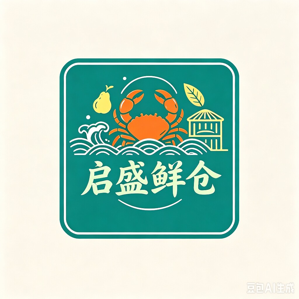 启盛鲜仓的LOGO
