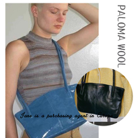 Guoxian Spanish direct mail PALOMA WOOL cowhide large-capacity underarm shoulder crossbody tote shoulder bag