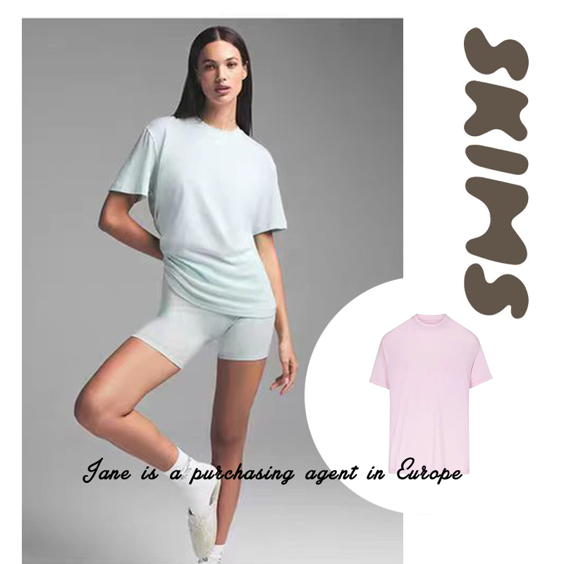 Currently in Stock, Direct Shipping from the Usa: Skims Niche New Model Kardashian-Style Solid Color Round Neck Loose Slimming Long-Sleeve T-Shirt Currently in Stock, Direct Shipping from the Usa: Skims Niche New Model Kardashian-Style Solid Color Round Neck Loose Slimming Long-Sleeve T-Shirt