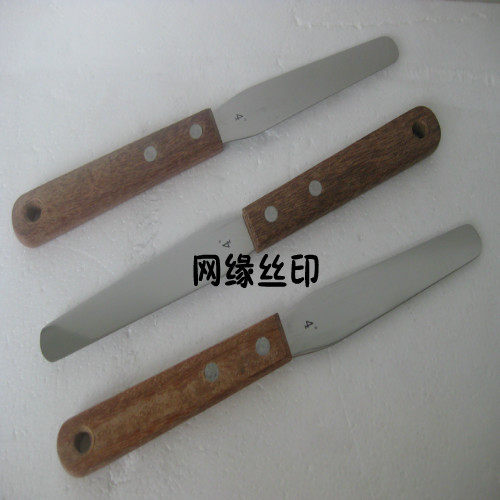 (Screen printing equipment printing supplies) Large 4-inch stainless steel ink adjustment knife paint adjustment knife oil adjustment knife