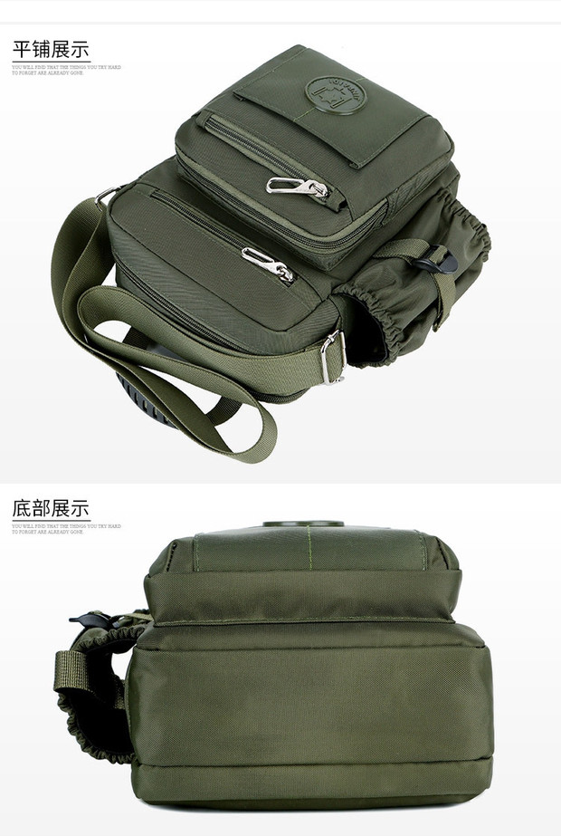 Jin Paidi nam mới túi nylon túi vải vai túi Messenger túi nước túi bình thường nam nữ nhiều lớp nhỏ - Túi của con người túi xách nữ