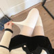 Lolita ຜ້າໄຫມສີຂາວຂອງແມ່ຍິງດູໃບໄມ້ລົ່ນແລະລະດູຫນາວຂອງຖົງຕີນຂາປອມປອມທໍ່ສູງ stitching ໃນໄລຍະເຈັບທີ່ຫົວເຂົ່າ socks ຍີ່ປຸ່ນ JK ສີຂາວ pantyhose