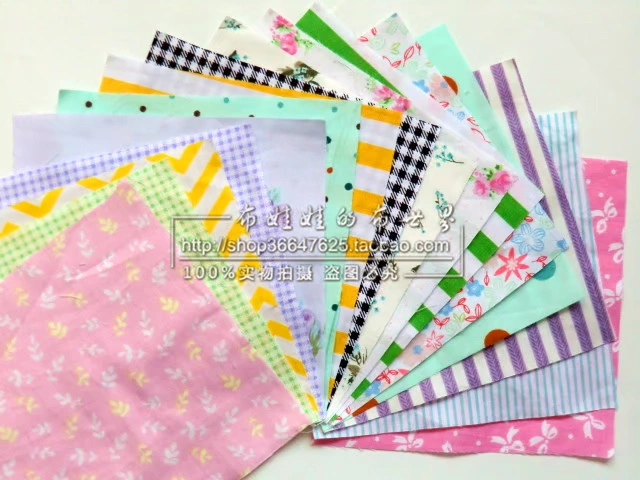 Bông vải đầu vải quilting DIY thủ công vật liệu búp bê quần áo vải trăm nhà vải đầu kích thước tùy chọn - Vải vải tự làm vải dạ