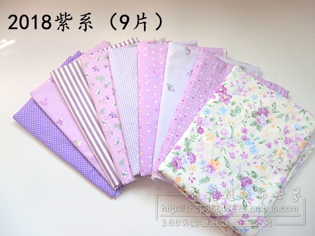 Cotton twill handmade DIY chắp vá vải trăm nhà vải 25 * 25CM vải búp bê quần áo vải hoa vải đầu vải thô