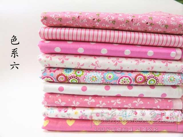 Cotton twill handmade DIY chắp vá vải trăm nhà vải 25 * 25CM vải búp bê quần áo vải hoa vải đầu vải thô