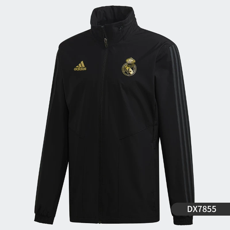 Футболка Adidas/Adidas Genuine REAL AW JKT повседневная футбольная Real Madrid тканевая куртка DX7855