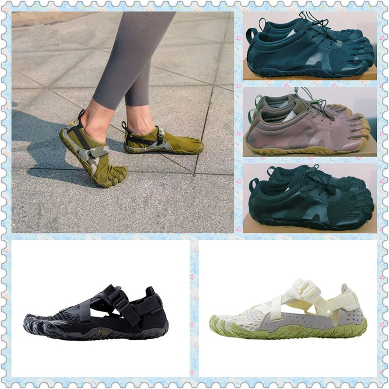 New Five-Finger Shoes Sandals for Wading and River Tracing for Men and Women Indoor and Outdoor Breathable and Wear-Resistant Mountaineering Cross-Country Sports Split-Toe Shoes