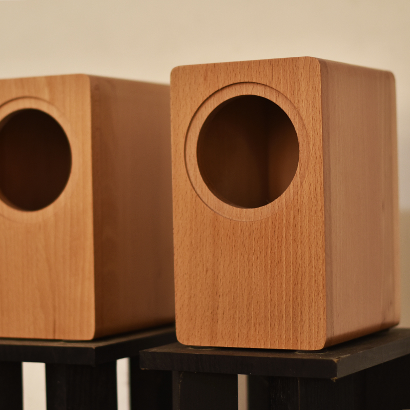 UK Mark 3 inch Wheay Fever 3 5 inches Compatible with 4-inch full-frequency beech wood solid wood sound box loud