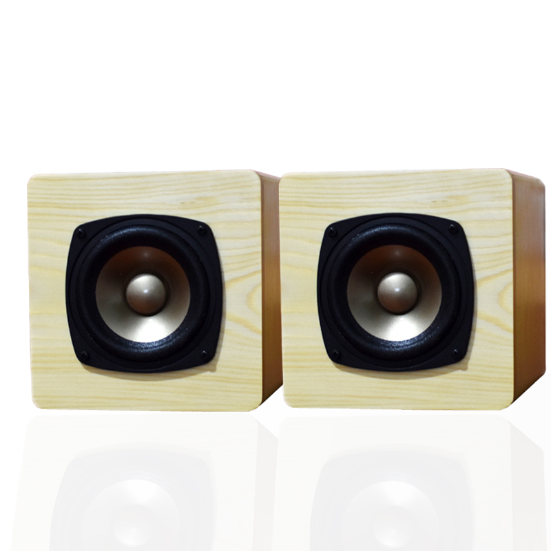 Pure handmade log DIY 4 inch full range unit speaker speaker HIFI passive speaker empty box audio shell