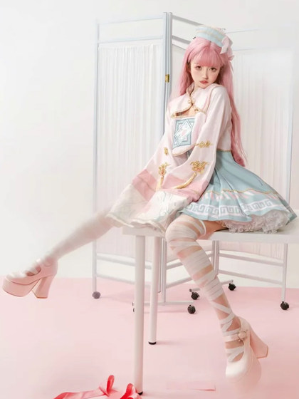 [Ready Stock] Sakura Ji Lolita Original Design Little Zombie Lolita Genuine Jsk Light Lo Skirt Dress