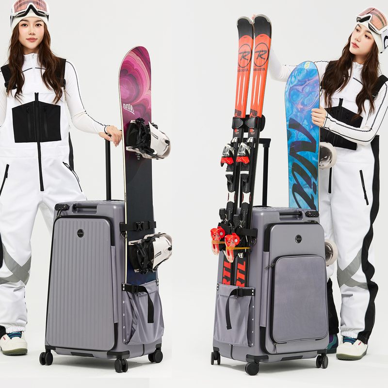 Xxxsnow Can Ship Snowboard Equipment in Hard-Shell Trolley Luggage with Universal Wheels for Snowboarding and Skiing