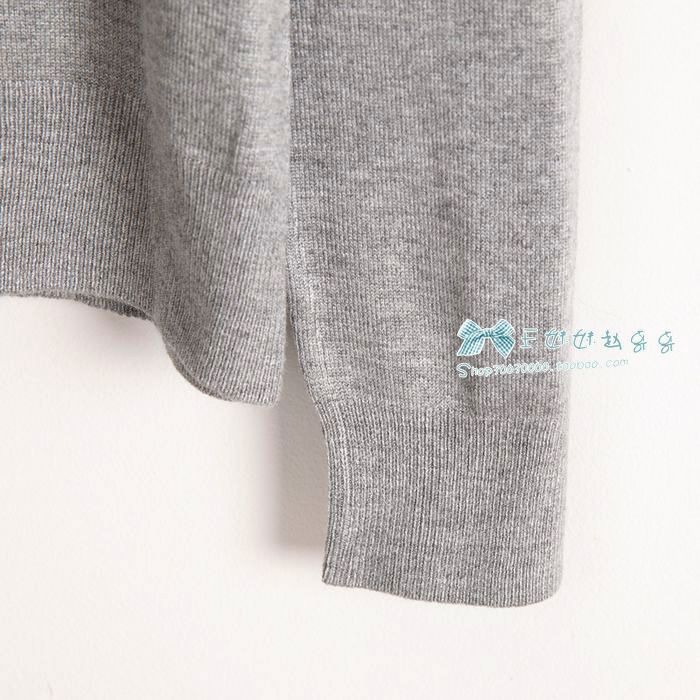 Khuyến mãi mùa thu Đi lại thường xuyên Quần áo nữ mỏng màu cổ chữ V Áo len cardigan ao khoac len
