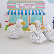 Dog rope toy Cole Duck molars interactive chewing rope Pomeranian Teddy pulls tug-of-war to relieve boredom for small dogs