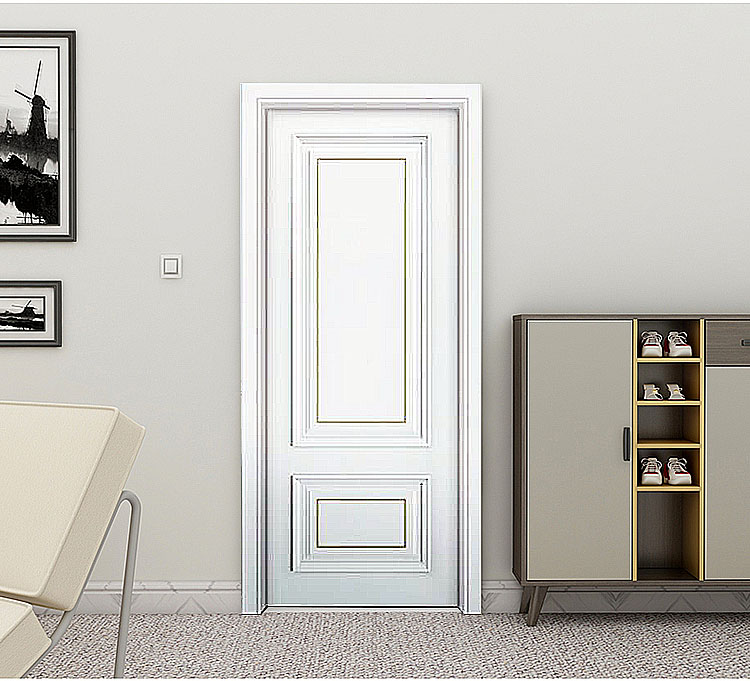 Lacquered mute white door bedroom solid wood door custom finished door interior door