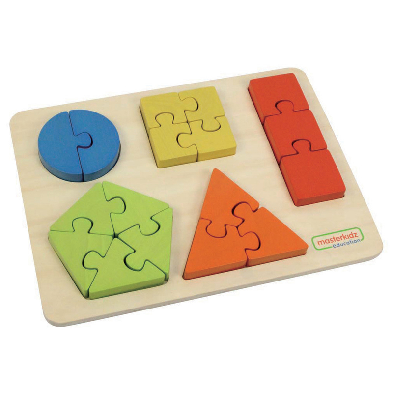 Bethde Geometric Shapes Size Color Blocks Giant Puzzle Learning Board Wooden Children's Toy 3+ Bethde Geometric Shapes Size Color Blocks Giant Puzzle Learning Board Wooden Children's Toy 3+