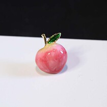 Peach small brooch female high-grade anti-light buckle skirt pin fixed clothes collar decorative buckle