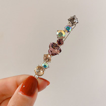 Fashion Frog Clamp Color Drilling and behind head senior card Japanese and Korean Premium Gilded Edge Clothes