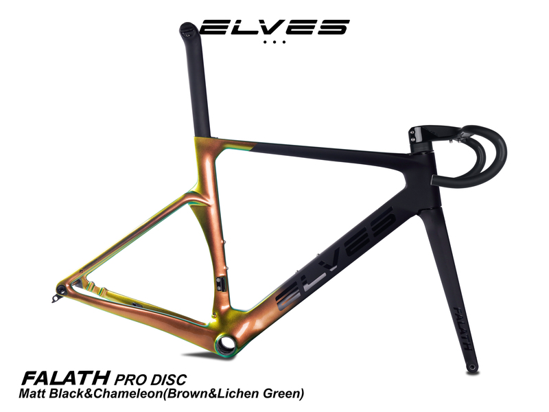 Elves Carbon Fiber Road Bike Frame Photochromic Frame Photochromic Elves Climbing Wind-Breaking Frame