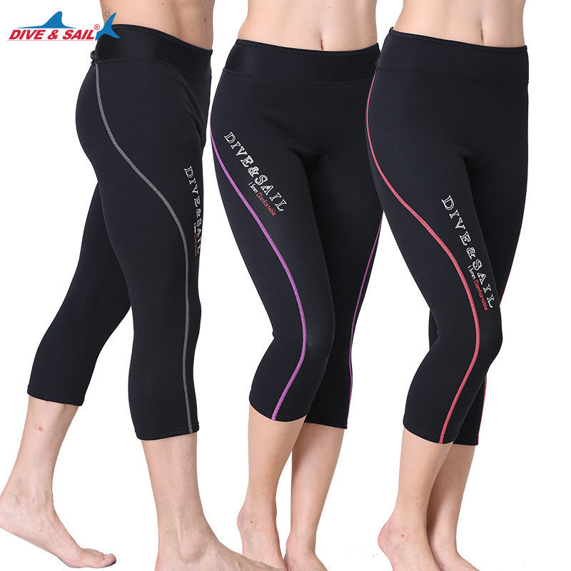 1 5MM thick neoprene diving pants for men and women sponge warm winter swimming trunks snorkeling surfing three-point pants