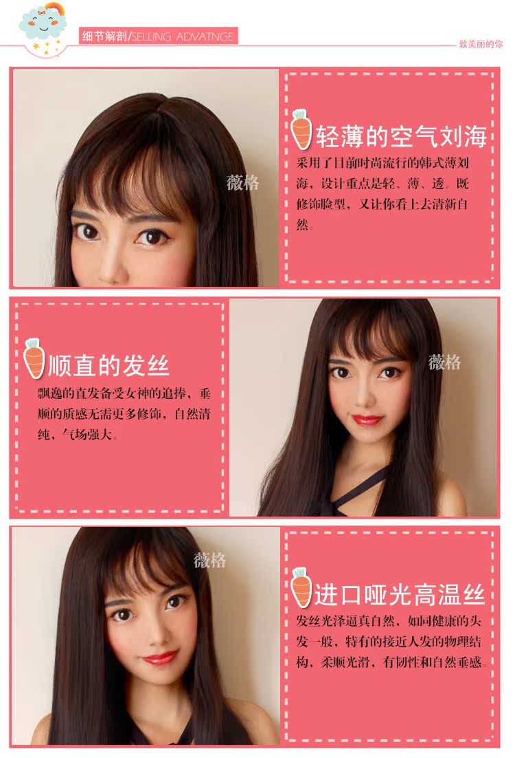 Perruque Long cheveux raides - Ref 2608120 Image 26