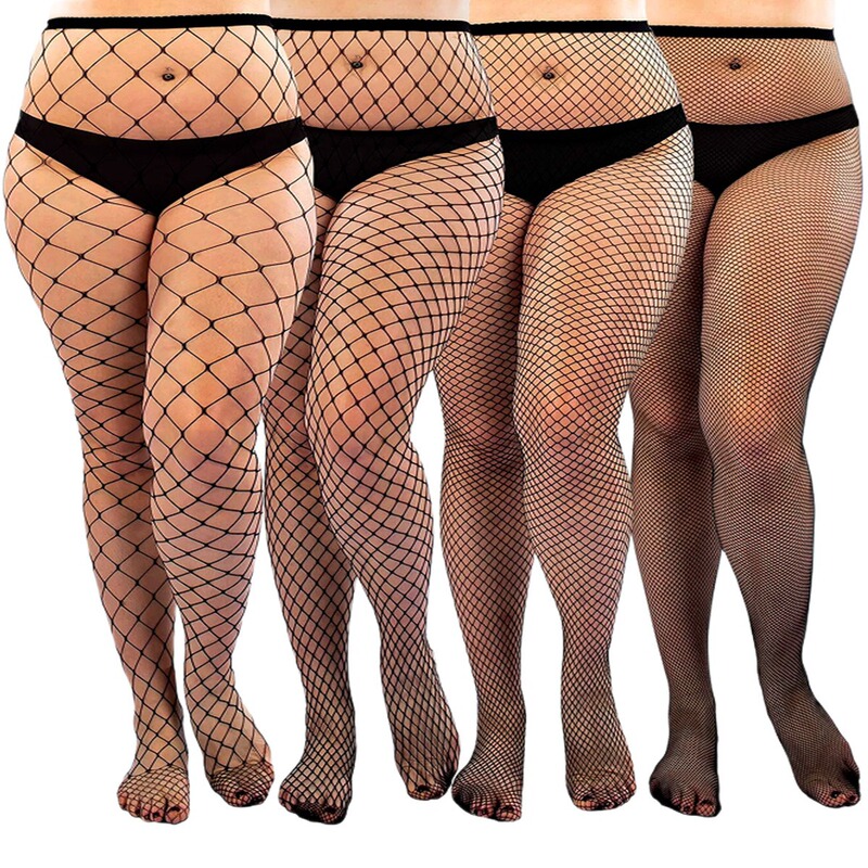 Plus Size Fishnet Stockings, Extra Large Size, One-Piece Hollow-Out, Small Mesh, Ultra-Thin, Sexy Stockings Plus Size Fishnet Stockings, Extra Large Size, One-Piece Hollow-Out, Small Mesh, Ultra-Thin, Sexy Stockings