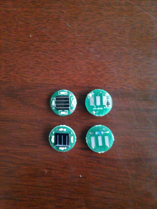 Real CS equipment field laser electronic accessories Kaiguangheding induction point small garden board red and blue silicon photocell