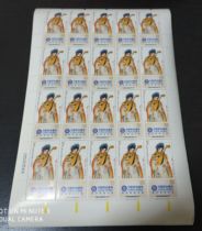 China Revenue Stamp·Chinese Opera·Cantonese Opera Zhaojun Goes Out of the Wall face value 5 yuan 20 pieces edition