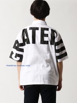  Japanese original single boys spring and summer loose five-point sleeve coach jacket
