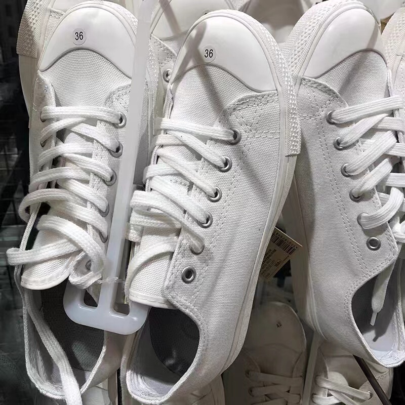 Karz Japanese-Style Muji White Shoes, Muji Canvas Shoes, Unisex Versatile Low-Top Sneakers, Casual Board Shoes