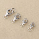 925 sterling silver welded mouth lobster buckle pearl necklace bracelet buckle fish head buckle spring hook DIY jewelry accessories sterling silver
