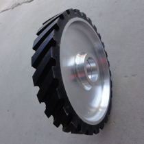 Toothed sun wheel tooth Bread rubber aluminum wheel Sand belt machine Rubber wheel Grinding and polishing wheel Aluminum core rear wheel Driven wheel