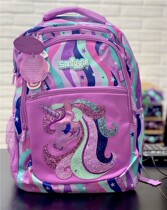 Australia smiggle mermaid reflective film color decompression primary school students and mens and womens shoulder school bags lightweight backpack