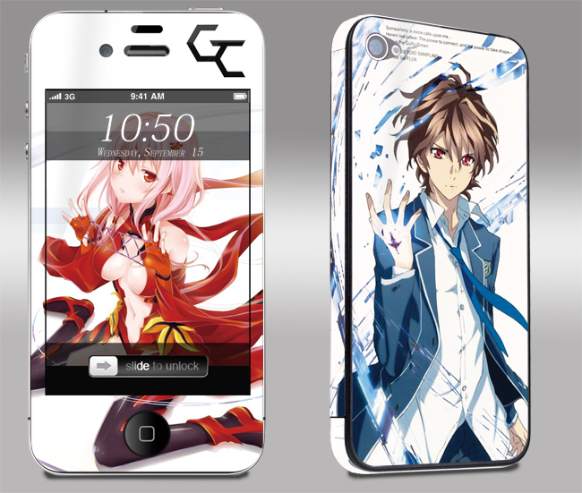 Apple iPhone4 4S 5 5S Pain Machine Guilty Crown Prayer Sticker Film Anime Mobile Phone Cartoon Color Sticker