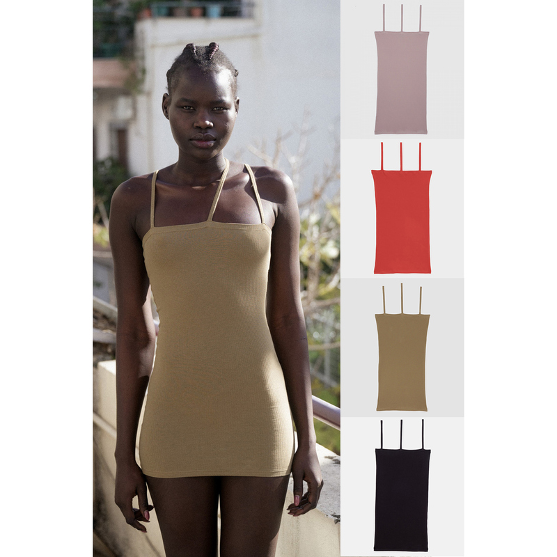 Baserange Ribbed Cotton Camisole Toni and Totv Series Collection Made in Portugal Baserange Ribbed Cotton Camisole Toni and Totv Series Collection Made in Portugal
