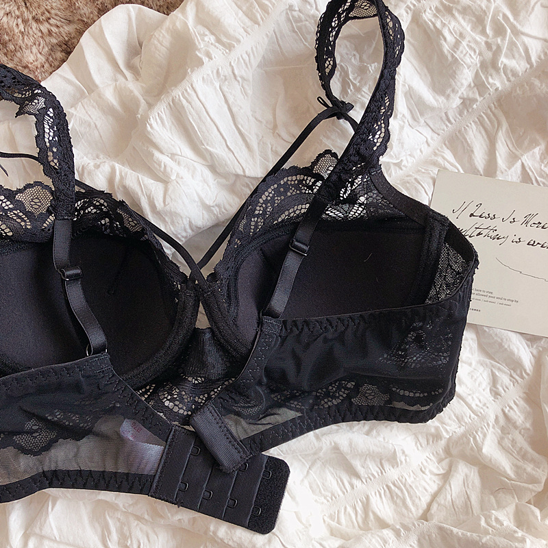 Sexy Kanten String Lingerie Toekomstige Gebundeld Verzamelen Grote Borsten Bh Set Vrouwen Push Up Dot Bow Ondergoed Met Staal_voghion.com