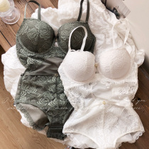 French sex appeal has steel ring on thin under thick gather hollow out the United States back body underwear body bra set bra