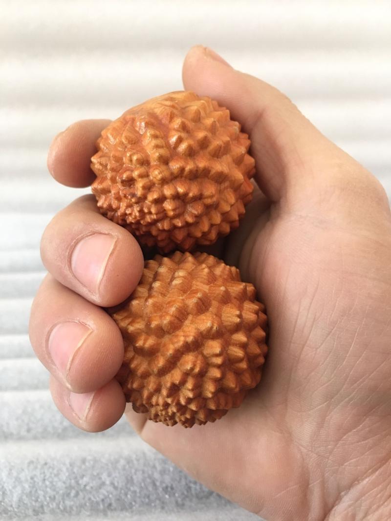 Cliff-Berry Solid Wood Fitness Ball Handball Mid-Aged Health Ball Hand Massage Ball Hand Turned Ball Hand Play Practice Handball