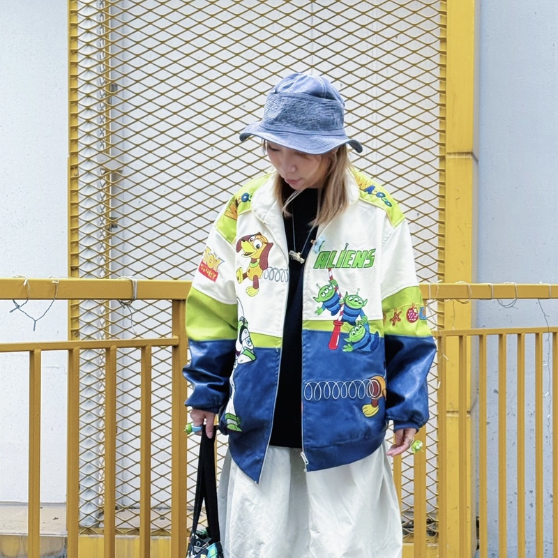 Toy Story Buzz Lightyear Embroidered Loose Couple Jacket Pu Leather Jacket