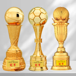 Large Basketball Trophy, Sports Village Ba Competition Championship Medal, Basketball, Football, Volleyball Competition Souvenir Trophy
