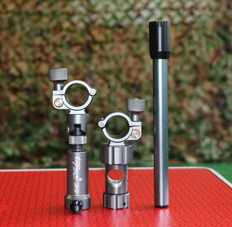 Eurostyle Fishing Chair Accessories Aluminum Alloy Universal Single Gun Base Bracket Thickened Adjustable Double Head Fishing Double Pole