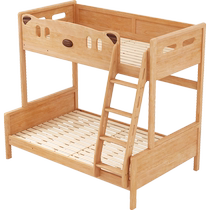 Lins Home Solid Wood Bunk Bed Childrens High and Low Bunk Small Apartment Furniture Lins Wood Industry LS165