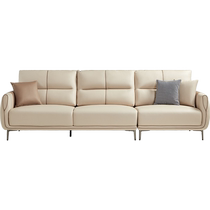 Lins Home Light Luxury Simple Fabric Sofa Living Room 2024 New Technology Fabric Straight Furniture Lins Wood Industry