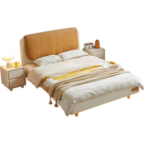 Lins Home Modern Simple Childrens Bed 1.5 meters girls bedroom home soft bed suspended bed Lins Wood Industry