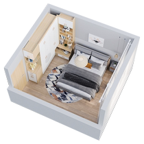 Lins Wood Customized Wardrobe Home Master Bedroom Large Wardrobe Whole House Furniture Overall Particle Board Cloakroom Customized