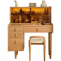 Lins Home Log Wind Oak Makeup Cabinet Dresser Bedroom small family Type desk bucket cabinet integrated Lins wood industry
