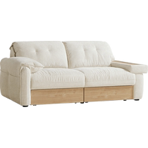Lins Home Modern Simple Imitation Cotton and Linen Fabric Sofa Living Room Elephant Ear Sofa Storage Lins Wood Industry