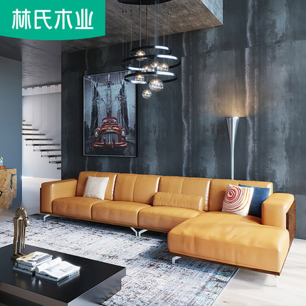 火爆的林氏木业真皮沙发怎么样,家具上档次吗