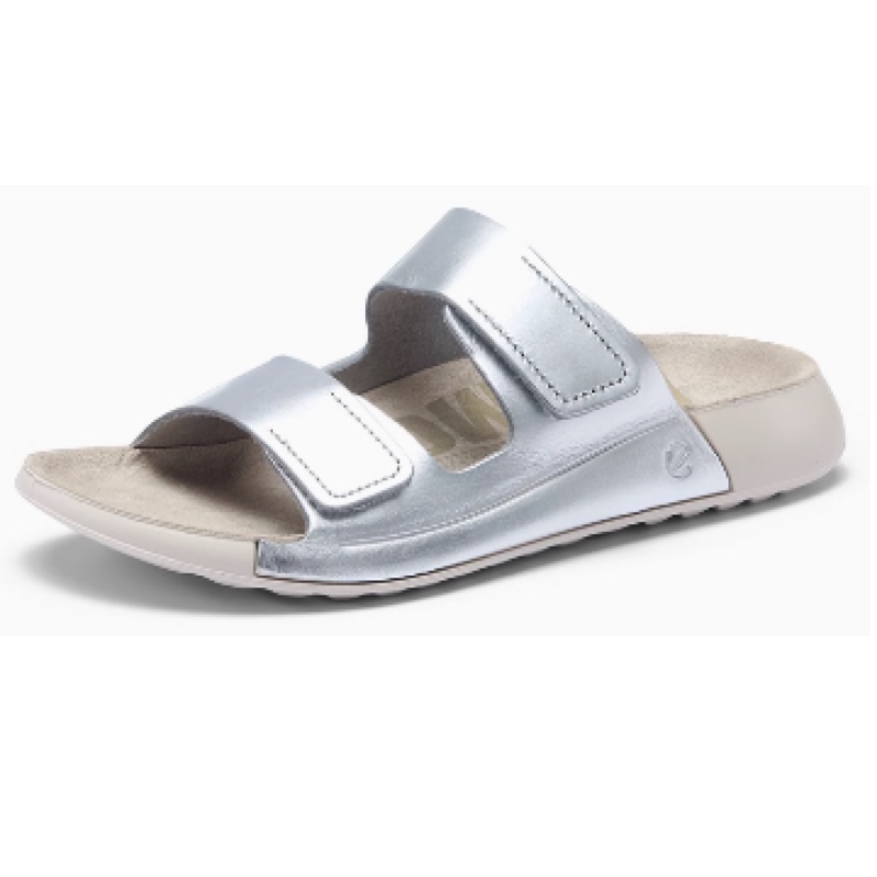Ecco Women's Summer Slip-On Sandals with Velcro Beach Shoes in Stock Como 206823