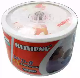 RISHENG RISHENG 8X DVD-R 50-piece simple burning disc Blank DVD disc burning disc